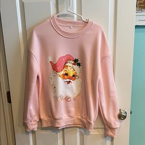 Pink Santa Sweatshirt